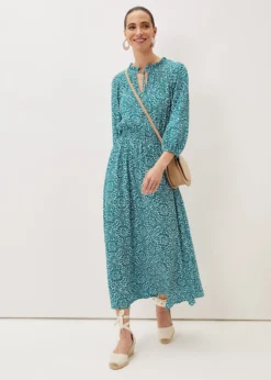 Phillipa Tile Print Midaxi Dress