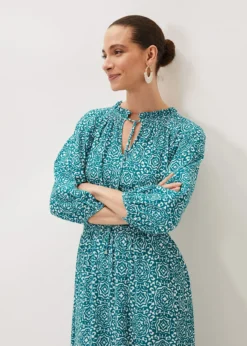 Phillipa Tile Print Midaxi Dress -TrendLust Verkäufe 220885149 04 phillipa tile print midaxi dress