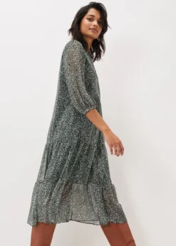 Penele Ditsy Print Chiffon Midi Dress -TrendLust Verkäufe 220889496 05 penele ditsy print chiffon midi dress