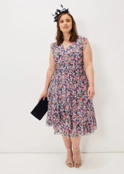 Breesha Floral Midi Dress -TrendLust Verkäufe 220903000 05 breesha floral midi dress