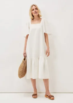 Claria White Midi Dress -TrendLust Verkäufe 220921055 03 claria white midi dress