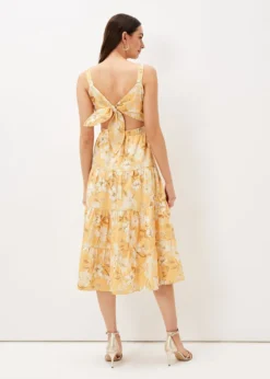 Elaina Cotton Floral Tiered Midi Dress -TrendLust Verkäufe 220926871 03 elaina cotton floral tiered midi dress