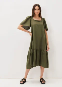 Claria Linen Midi Dress -TrendLust Verkäufe 220957507 03 claria linen midi dress