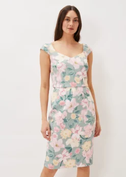 Jessia Floral Scuba Dress