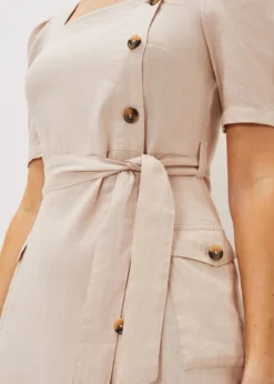 Elletta Square Neck Linen Dress -TrendLust Verkäufe 220986244 05 elletta square neck linen dress