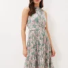 Simara Floral Pleated Dress
