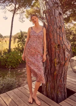 Ellerie Printed Slip Dress