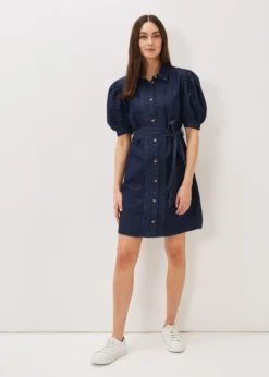Josephine Denim Puff Sleeve Dress -TrendLust Verkäufe 221010353 03 josephine denim puff sleeve dress