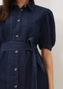 Josephine Denim Puff Sleeve Dress -TrendLust Verkäufe 221010353 05 josephine denim puff sleeve dress