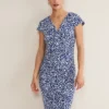 Brooke Printed Wrap Dress