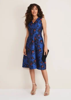 Clarisse Print Jacquard Dress -TrendLust Verkäufe 221055581 03 clarisse print jacquard dress