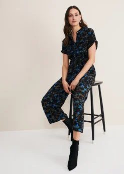 Nell Floral Wide Leg Jumpsuit -TrendLust Verkäufe 221090007 06 nell floral wide leg jumpsuit