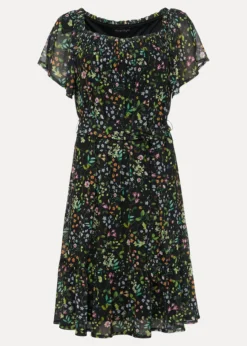 Zaylah Shirred Floral Mesh Dress -TrendLust Verkäufe 221138492 99 zaylah shirred floral mesh dress