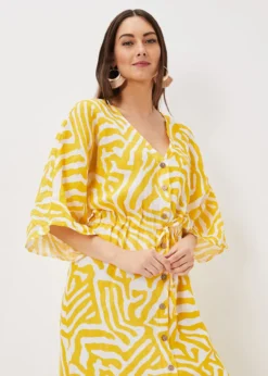 Dena Linen Zebra Print Maxi Dress -TrendLust Verkäufe 221146568 05 dena linen zebra print maxi dress