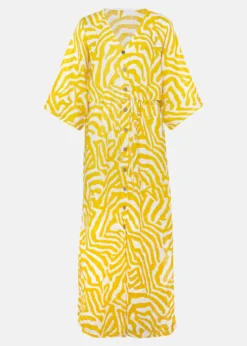 Dena Linen Zebra Print Maxi Dress -TrendLust Verkäufe 221146568 99 dena linen zebra print maxi dress