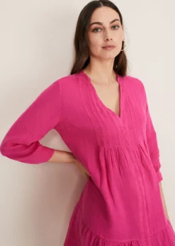 Penele Linen Swing Dress -TrendLust Verkäufe 221148463 04 penele linen swing dress