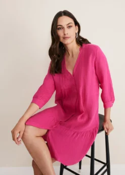 Penele Linen Swing Dress -TrendLust Verkäufe 221148463 05 penele linen swing dress