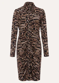 Flora Broken Lines Ruched Dress -TrendLust Verkäufe 221163145 99 flora broken lines ruched dress