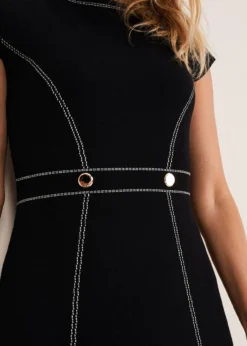 Amaya Contrast Stitch Detail Dress -TrendLust Verkäufe 221220050 05 amaya contrast stitch detail dress