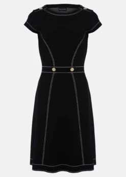 Amaya Contrast Stitch Detail Dress -TrendLust Verkäufe 221220050 99 amaya contrast stitch detail dress