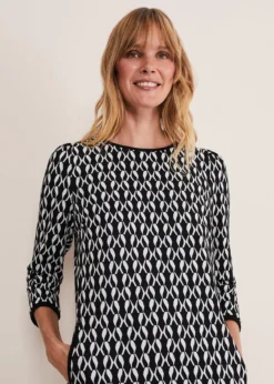 Katrine Geo Jacquard Dress -TrendLust Verkäufe 221254230 04 katrine geo jacquard dress