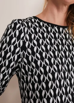 Katrine Geo Jacquard Dress -TrendLust Verkäufe 221254230 05 katrine geo jacquard dress