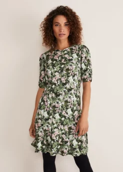 Jolee Printed Jersey Dress