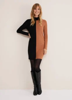 Eris Ribbed Colour Block Knit Tunic -TrendLust Verkäufe 221258512 03 eris ribbed colour block knit tunic