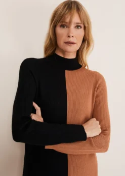 Eris Ribbed Colour Block Knit Tunic -TrendLust Verkäufe 221258512 04 eris ribbed colour block knit tunic