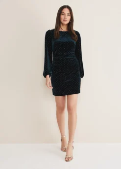Adele Studded Velvet Dress 10 Adele Studded Velvet Dress -TrendLust Verkäufe 221265249 05 adele studded velvet dress