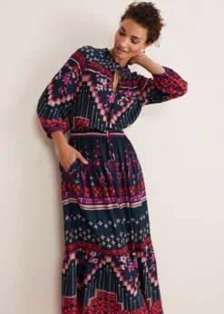 Asa Tile Print Midaxi Dress -TrendLust Verkäufe 221282281 03 asa tile print midaxi dress