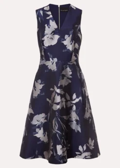 Cassy Jaquard Floral Midi Dress -TrendLust Verkäufe 221365493 99 cassy jaquard floral midi dress