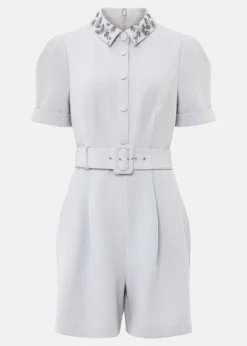 Etta Embelished Collar Playsuit -TrendLust Verkäufe 221386409 99 etta embelished collar playsuit