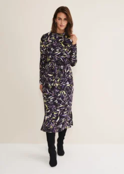 Zenobia Printed Jersey Dress