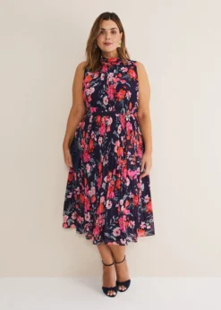 Tillie Floral Pleated Midi Dress -TrendLust Verkäufe 221418493 06 tillie floral pleated midi dress