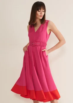 Raquel Belted Fit And Flare Dress -TrendLust Verkäufe 221436697 03 raquel belted fit and flare dress