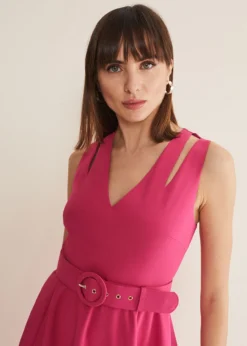 Raquel Belted Fit And Flare Dress -TrendLust Verkäufe 221436697 04 raquel belted fit and flare dress