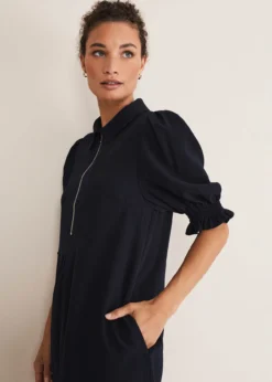 Candice Navy Zip Mini Dress -TrendLust Verkäufe 221449351 04 candice navy zip mini dress