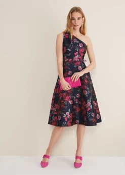 Tasha One Shoulder Jacquard Dress -TrendLust Verkäufe 221453493 03 tasha one shoulder jacquard dress