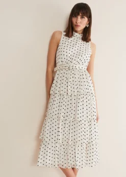 Rita Polka Dot Ruffle Midi Dress -TrendLust Verkäufe 221455725 03 rita polka dot ruffle midi dress