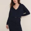 Jules Jersey Belted Batwing Dress
