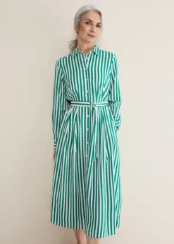 Ida Stripe Shirt Midi Dress -TrendLust Verkäufe 221521693 03 ida stripe shirt midi dress