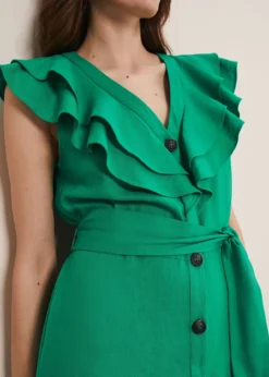 Jamilla Green Linen Midi Dress -TrendLust Verkäufe 221552693 04 jamilla green linen midi dress