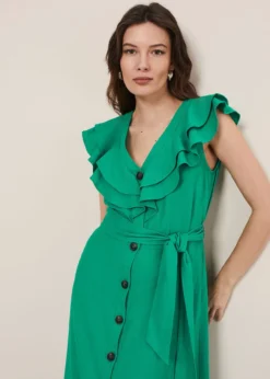 Jamilla Green Linen Midi Dress -TrendLust Verkäufe 221552693 05 jamilla green linen midi dress