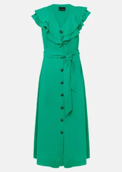 Jamilla Green Linen Midi Dress -TrendLust Verkäufe 221552693 99 jamilla green linen midi dress