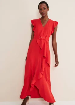 Phoebe Frill Maxi Dress -TrendLust Verkäufe 221582240 03 phoebe frill maxi dress