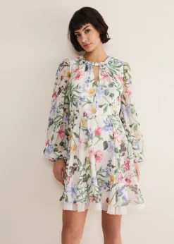 Everleigh Chiffon Floral Mini Dress