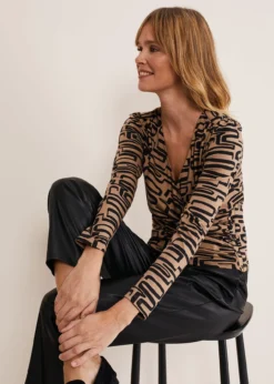 Flora Broken Lines Top -TrendLust Verkäufe 303333564 04 flora broken lines top