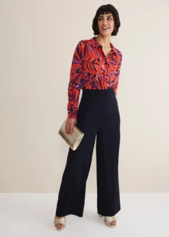 Shareen Leaf Print Shirt -TrendLust Verkäufe 303433250 03 shareen leaf print shirt