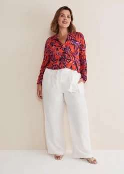 Shareen Leaf Print Shirt -TrendLust Verkäufe 303433250 06 shareen leaf print shirt